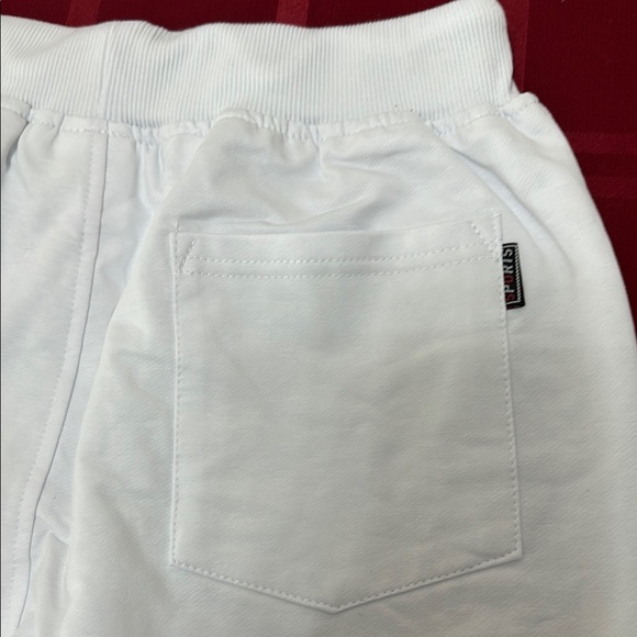 White Drawstring Shorts - Picture 6 of 9